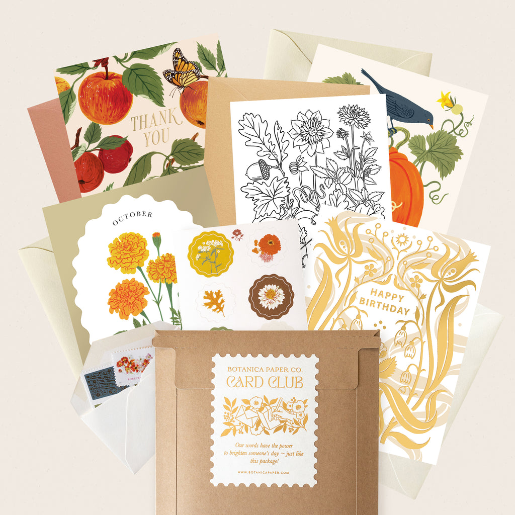 CARD CLUB MONTHLY SUBSCRIPTION - Botanica Paper Co.®