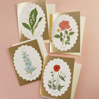 BIRTH MONTH FLOWER | JULY | greeting card - Botanica Paper Co.®