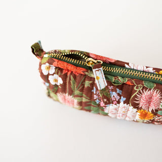 RUSSET | Cotton Quilted Pencil Pouch - Botanica Paper Co.®
