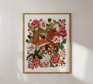 FOX & FLORA | ART PRINT - Botanica Paper Co.®