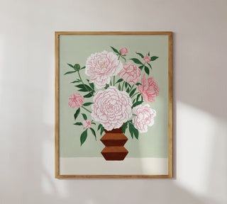 PEONY VASE | ART PRINT - Botanica Paper Co.®