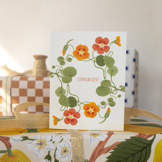 NASTURTIUMS | Congratulations Card - Botanica Paper Co.®