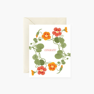 NASTURTIUMS | Congratulations Card - Botanica Paper Co.®