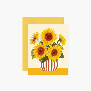 SUNFLOWER VASE | Greeting Card - Botanica Paper Co.®