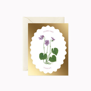 BIRTH MONTH FLOWER | FEBRUARY | greeting card - Botanica Paper Co.®