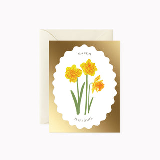 BIRTH MONTH FLOWER | MARCH | greeting card - Botanica Paper Co.®