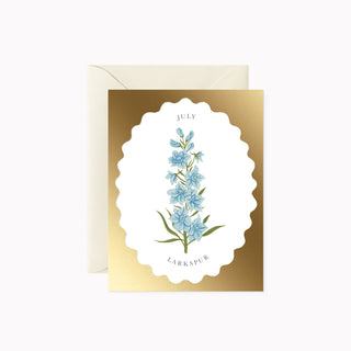 BIRTH MONTH FLOWER | JULY | greeting card - Botanica Paper Co.®