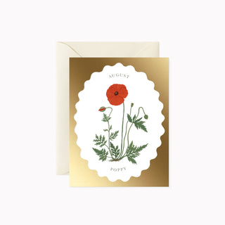 BIRTH MONTH FLOWER | AUGUST | greeting card - Botanica Paper Co.®