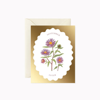 BIRTH MONTH FLOWER | SEPTEMBER | greeting card - Botanica Paper Co.®