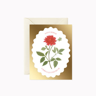BIRTH MONTH FLOWER| NOVEMBER | greeting card - Botanica Paper Co.®