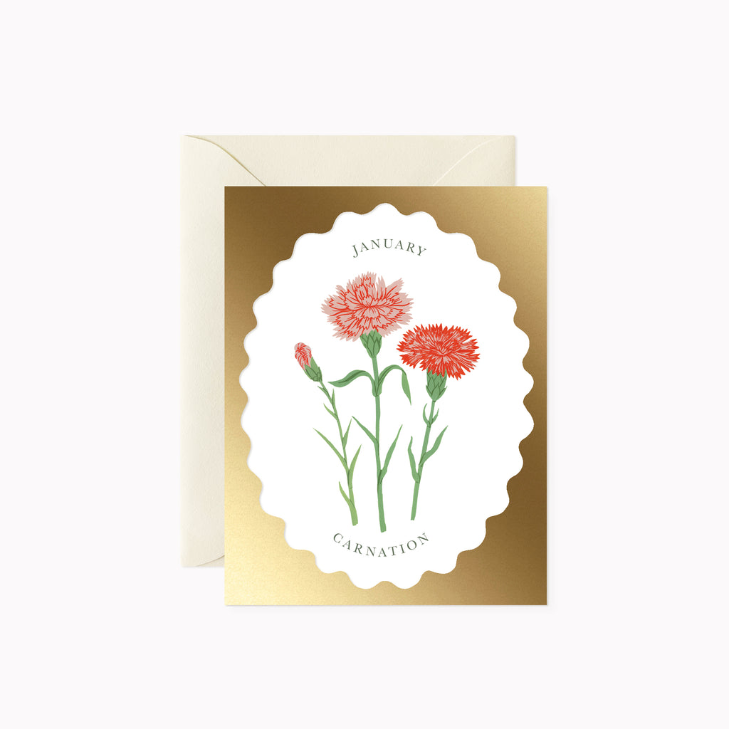 BIRTH MONTH FLOWER | JANUARY | greeting card – Botanica Paper Co.®