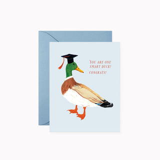 SMART DUCK GRAD | Greeting Card - Botanica Paper Co.®