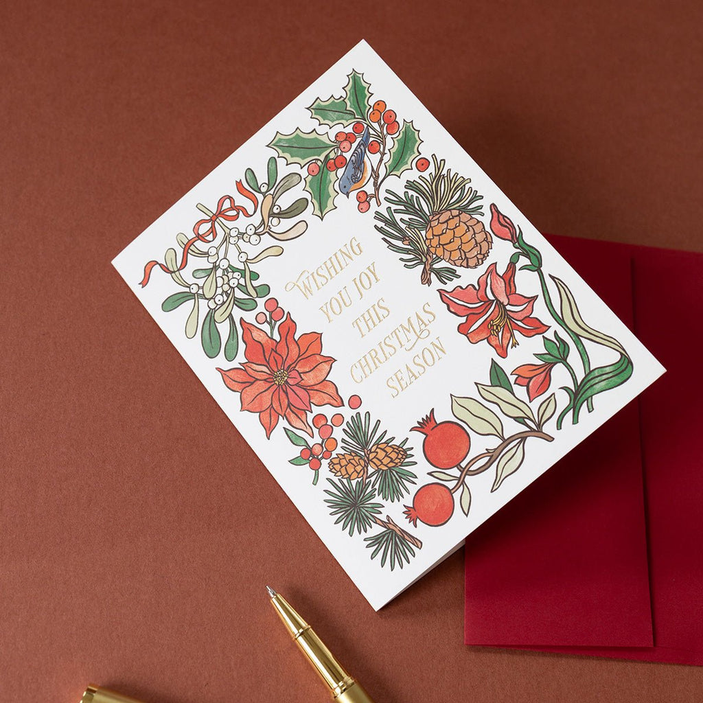 CHRISTMAS FLORALS | greeting card - Botanica Paper Co.®