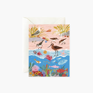 SEASHORE Thank You Card - Botanica Paper Co.®