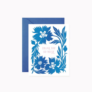 BLUE POPPY | thank you card - Botanica Paper Co.®