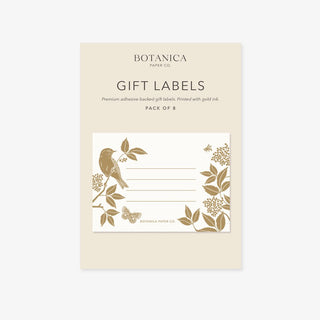Meadow Gift Labels, Pack Of 8 illustrated by Oana Befort for Botanica Paper Co.