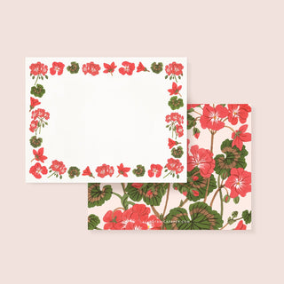 GERANIUM Notecards | Set of 4 - Botanica Paper Co.®