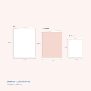 BLUE FLORAL | A1 greeting card - Botanica Paper Co.®