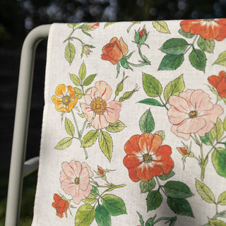 WILD ROSES | 100% LINEN TEA TOWEL - Botanica Paper Co.®