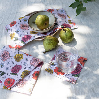 GARDEN FLORA | LINEN TABLE NAPKINS, SET OF 2 - Botanica Paper Co.®