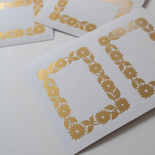 Close-up view of the Daisy Decorative Labels, Pack Of 6 illustrated by Oana Befort for Botanica Paper Co.