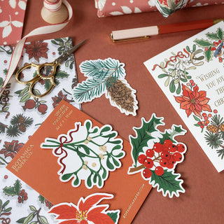 WINTER | VINYL STICKER SET OF 4 - Botanica Paper Co.®