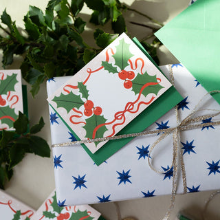 CHRISTMAS HOLLY | mini boxed cards of 8 - Botanica Paper Co.®