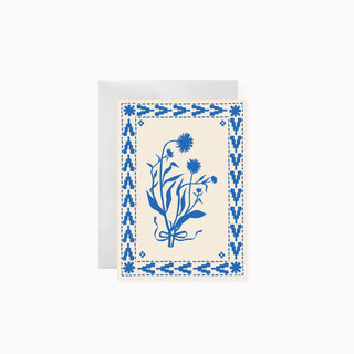 BLUE FLORAL | A1 greeting card - Botanica Paper Co.®