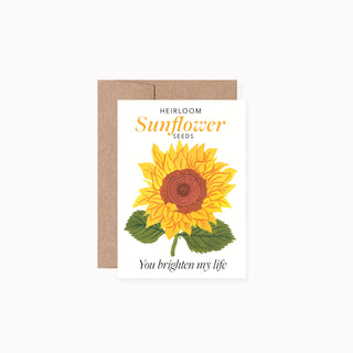 SUNFLOWER | A1 SEED PACKET-STYLE CARD