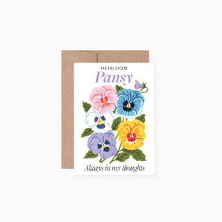 PANSY | A1 SEED PACKET-STYLE CARD
