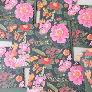 GARDEN BLOOM | THANK YOU A1 GREETING CARD - Botanica Paper Co.®