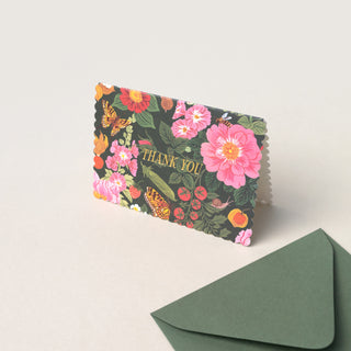 GARDEN BLOOM | THANK YOU A1 GREETING CARD - Botanica Paper Co.®