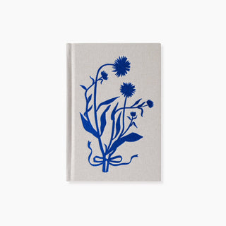 BLUE FLORA | MINI LINEN BOUND JOURNAL - Botanica Paper Co.®