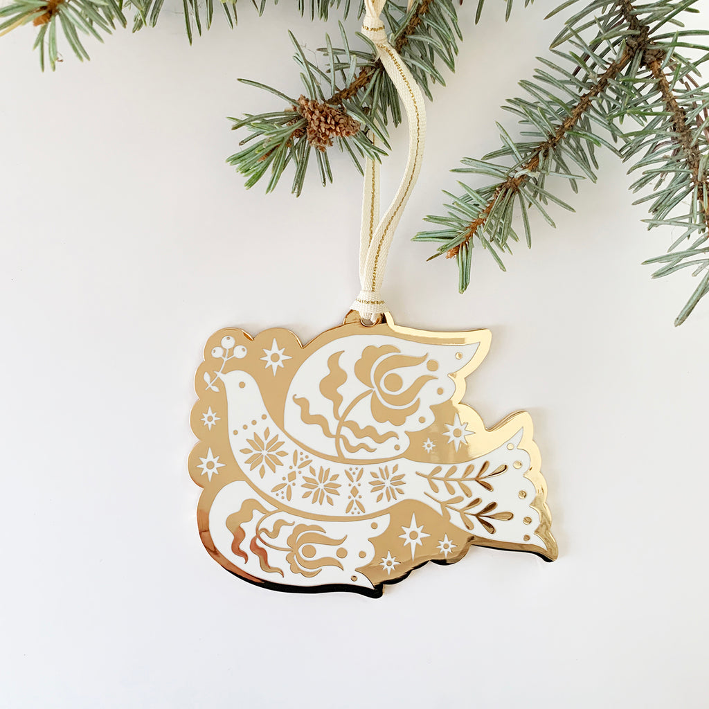 PEACE DOVE ORNAMENT - Botanica Paper Co.®