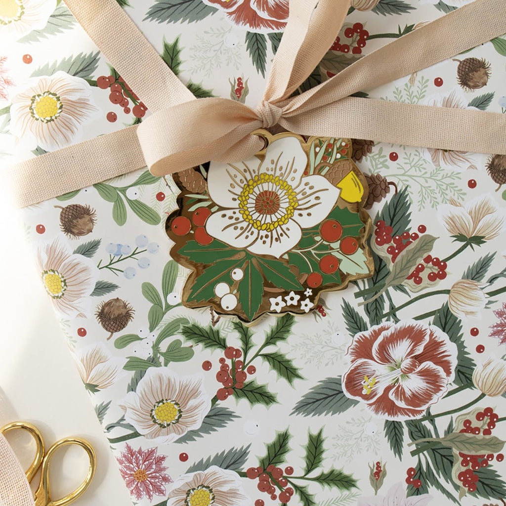 CHRISTMAS ROSE ORNAMENT - Botanica Paper Co.®