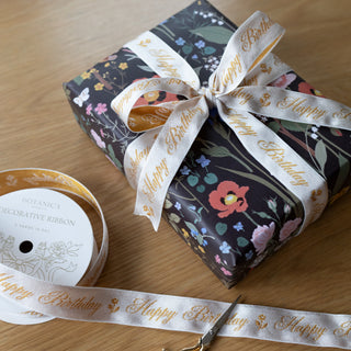 HAPPY BIRTHDAY | EMBROIDERED RIBBON
