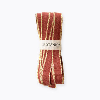 DRITTOFILO COTTON RIBBON | brick & gold - Botanica Paper Co.®