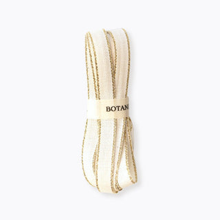DRITTOFILO COTTON RIBBON | natural & gold - Botanica Paper Co.®