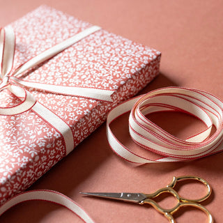 DRITTOFILO COTTON RIBBON | natural & red - Botanica Paper Co.®