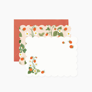 WILD STRAWBERRIES Notecards | Set of 4 - Botanica Paper Co.®