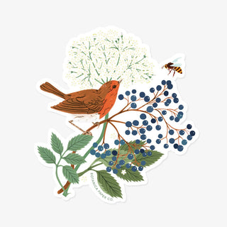 ROBIN | CLEAR VINYL STICKER - Botanica Paper Co.®