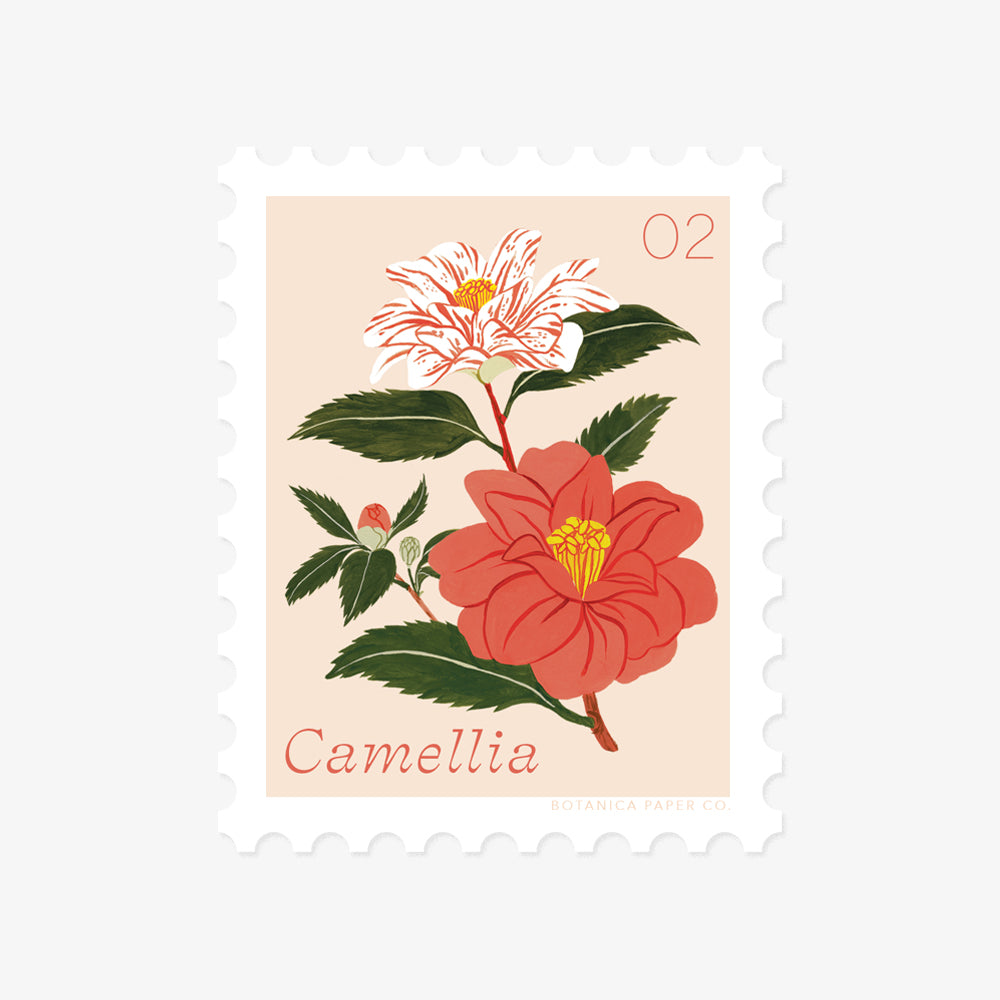 Camellia Flower Sticker – CJ's Sticker Shop