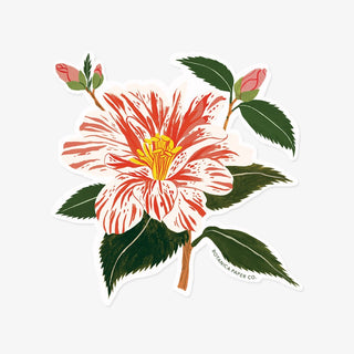 CAMELLIA | CLEAR VINYL STICKER - Botanica Paper Co.®