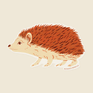 HEDGEHOG | CLEAR VINYL STICKER - Botanica Paper Co.®
