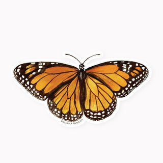 MONARCH BUTTERFLY | CLEAR VINYL STICKER - Botanica Paper Co.®