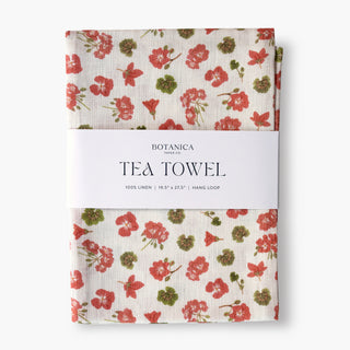GERANIUM | 100% LINEN TEA TOWEL