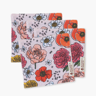 GARDEN FLORA | LINEN COASTERS, SET OF 4 - Botanica Paper Co.®