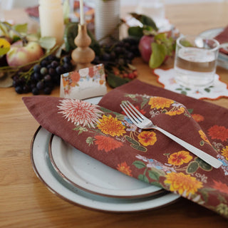 RUSSET | LINEN TABLE NAPKINS, SET OF 2 - Botanica Paper Co.®
