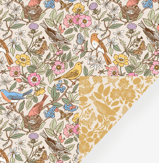 SONGBIRDS | Double Sided Wrapping Paper - Botanica Paper Co.®