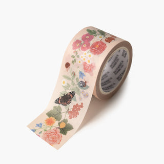 Reverie floral washi tape from the gift bundle on a roll, by Oana Befort, Botanica Paper Co.